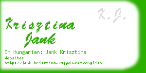 krisztina jank business card